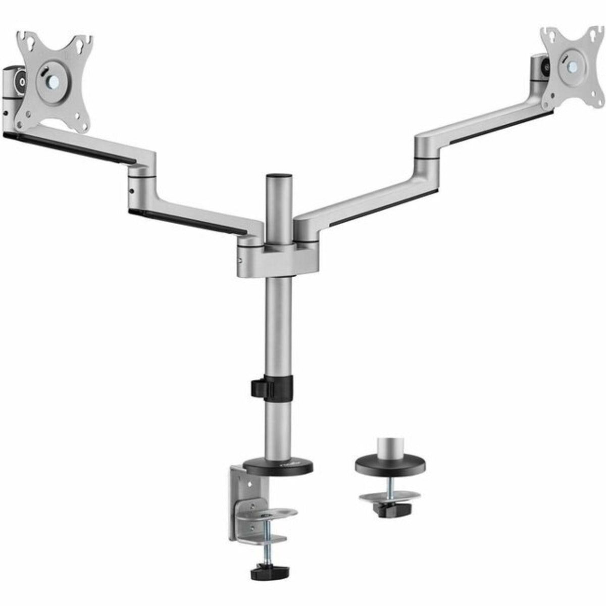 Rocstor ERGOREACH EP14 Premium Aluminum ARTICULATING Dual-Screen Mount, Supports UP to T