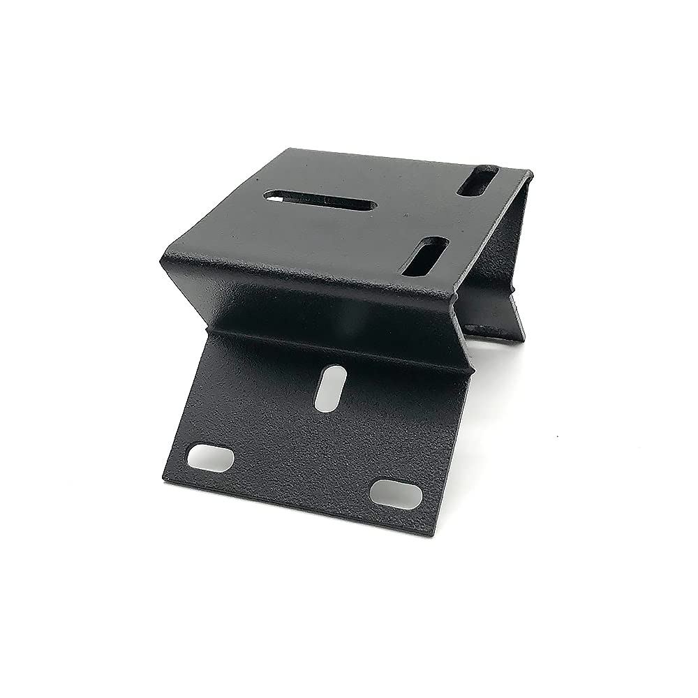 CCTV Video Surveillance Camera Mounting Bracket Vertical Wall Corner Right Angle Plate Supporting Holder Crane Metal Black White (Black Mount)