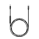 Koss Utility Cord USB-C Cable, Works Utility Series System, in-Line Microphone and Remote, Built-in 24-bit/96kHz DAC, Black