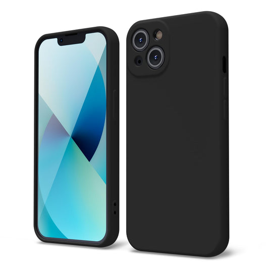 oakxco for iPhone 13 Phone Case Liquid Silicone, Cute Thin Slim Soft Rubber TPU Plain Smooth Gel Cover for Women Girl Aesthetic Design, Matte Solid