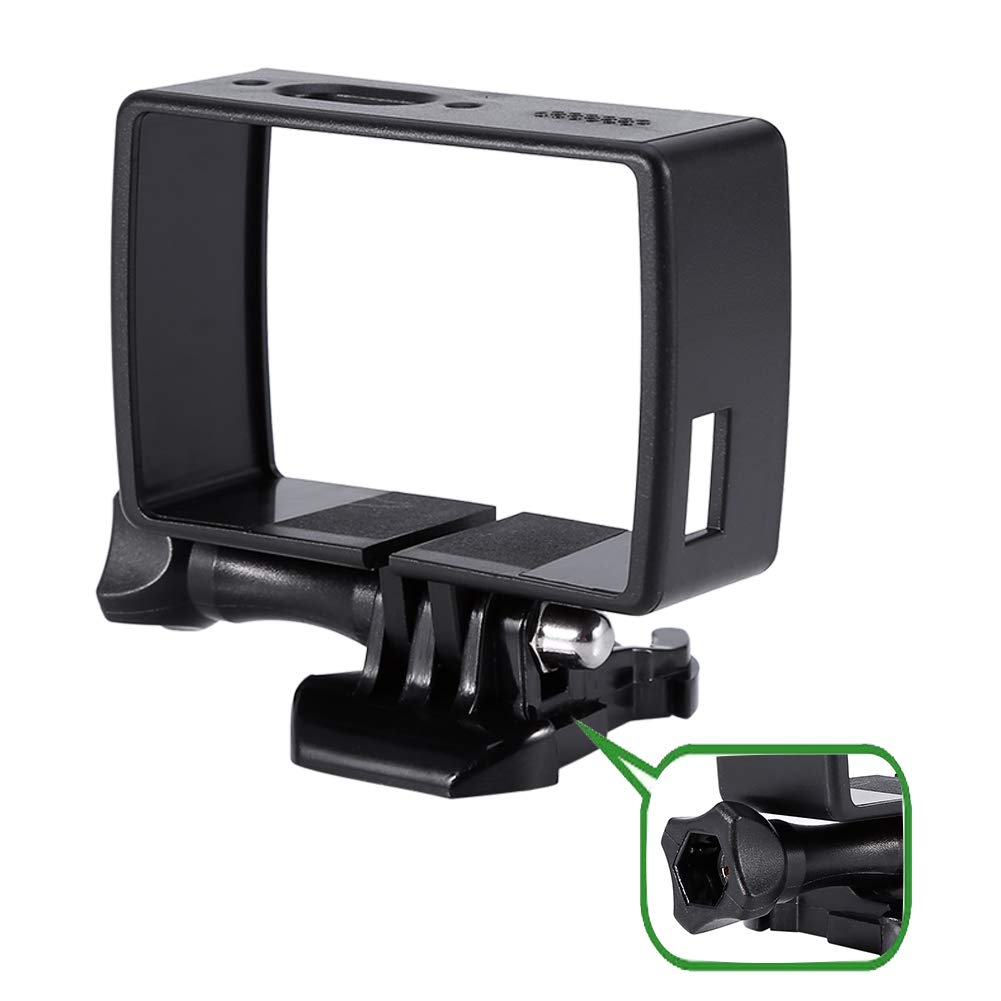 Acouto Black Portable Electronic Device Mount for Xiaomi YI 4K / 2 Sports Action Camera