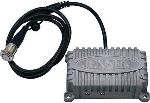 Jensen JAHD240BTR Waterproof 2-Channel Heavy-Duty Bluetooth Amplifier, 80 Watt Max Power Rating, 40 Watt RMS Power, Illuminated Program Button, 4