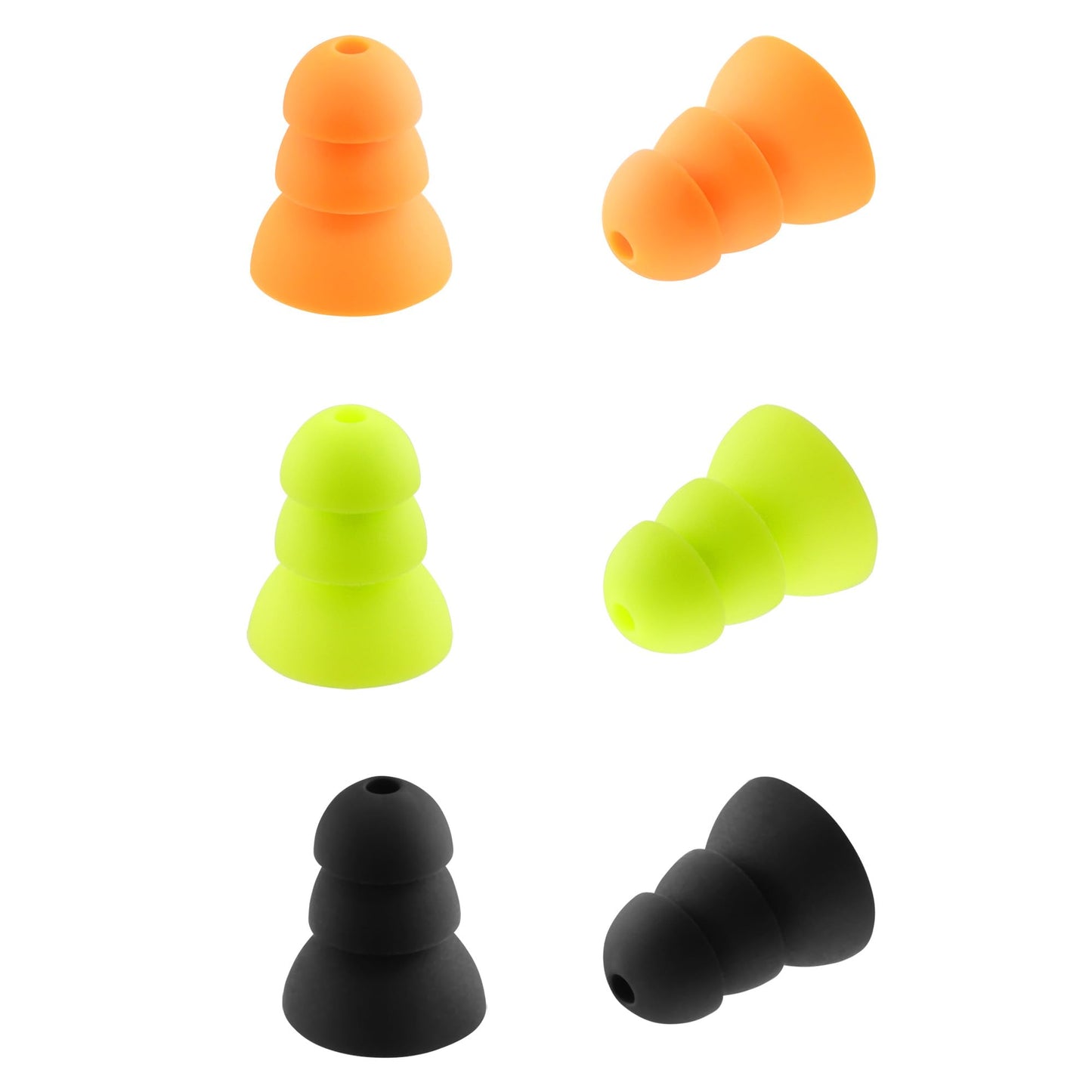 NANLANFAN Replacement Triple Flange Ear Tips for ISOtunes PRO/PRO Aware/Sport Advance BT/Wired/Xtra 2.0 Earbuds, Soft Silicone Ear Tips, 6 Pairs