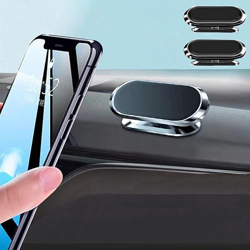 MQAPZLS Phone Holder for Car Magnetic Mount with 360° Rotation, Universal Magnet Mobile Phone Mount Dashboard Cradle?2 Pairs?, Redmi, Xiaomi, etc