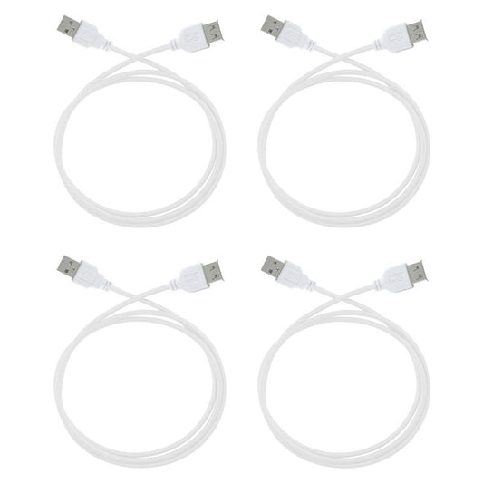 Harper Grove USB Extension Cable, 3FT 4 Pack USB 2.0 A Male to Female Extension Cable, White, for USB 2.0 devies