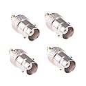 RFaha 4pcs MCX Male to BNC Female Connector RF Coaxial Coax Adapter(F70-4)