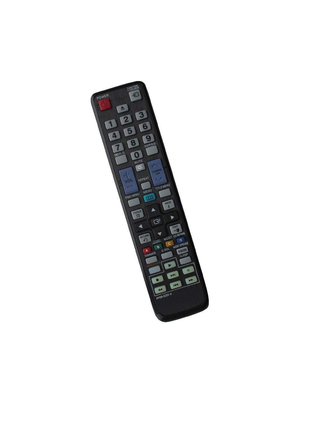 HCDZ Replacement Remote Control for Samsung HT-C550/XAA HT-C553 HT-C555 AH63-02058N PS-CC550 3D Blu-ray DVD Home Theater Systems