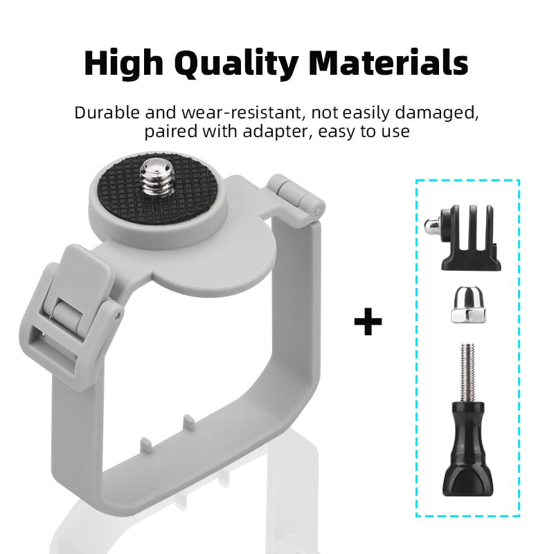 BTG DJI Mini 4 Pro Drone Action Camera Mount Holder for DJI OSMO Action 4 3/Pocket 3 2 /GoPro Series/Fimi Palm 1, 2 / Insta360 ONE X3 X2/ONE R/Night