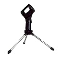 ChromaCast Super Lightweight Collapsible Desktop Microphone Tripod Stand with Mic Clip, Desk CC-TDMIC