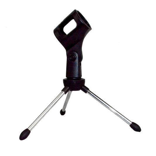 ChromaCast Super Lightweight Collapsible Desktop Microphone Tripod Stand with Mic Clip, Desk CC-TDMIC