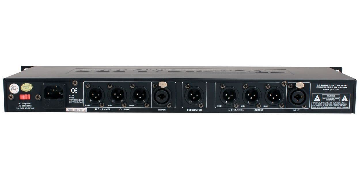Technical Pro XO3 Professional 3 -Way Crossover with Sub Output New