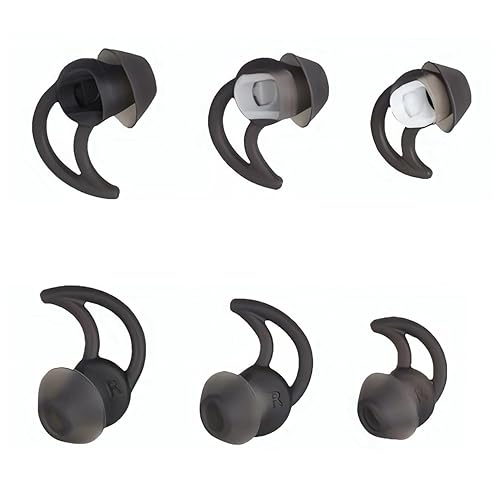 CYADCI Earbud Replacement Tips Silicone Earbud Tips EartipsCompatible with Bose Qc20 Qc30 IE2 SoundSport IE3 SIE2i Headphone Ear Tips 3 Pairs S M L