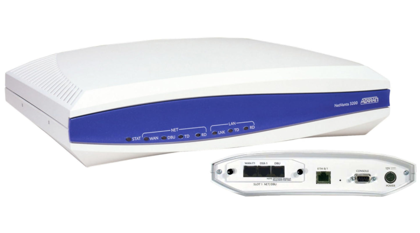 ADTRAN 4200862L1 NetVanta 3200 with T1/FT1 NIM Modular Access Router