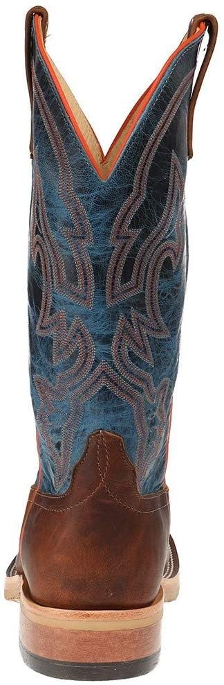 Anderson Bean Men's Square Toe Briar Danube Mad Dog Boot Size 8EE, Blue, 8 Wide