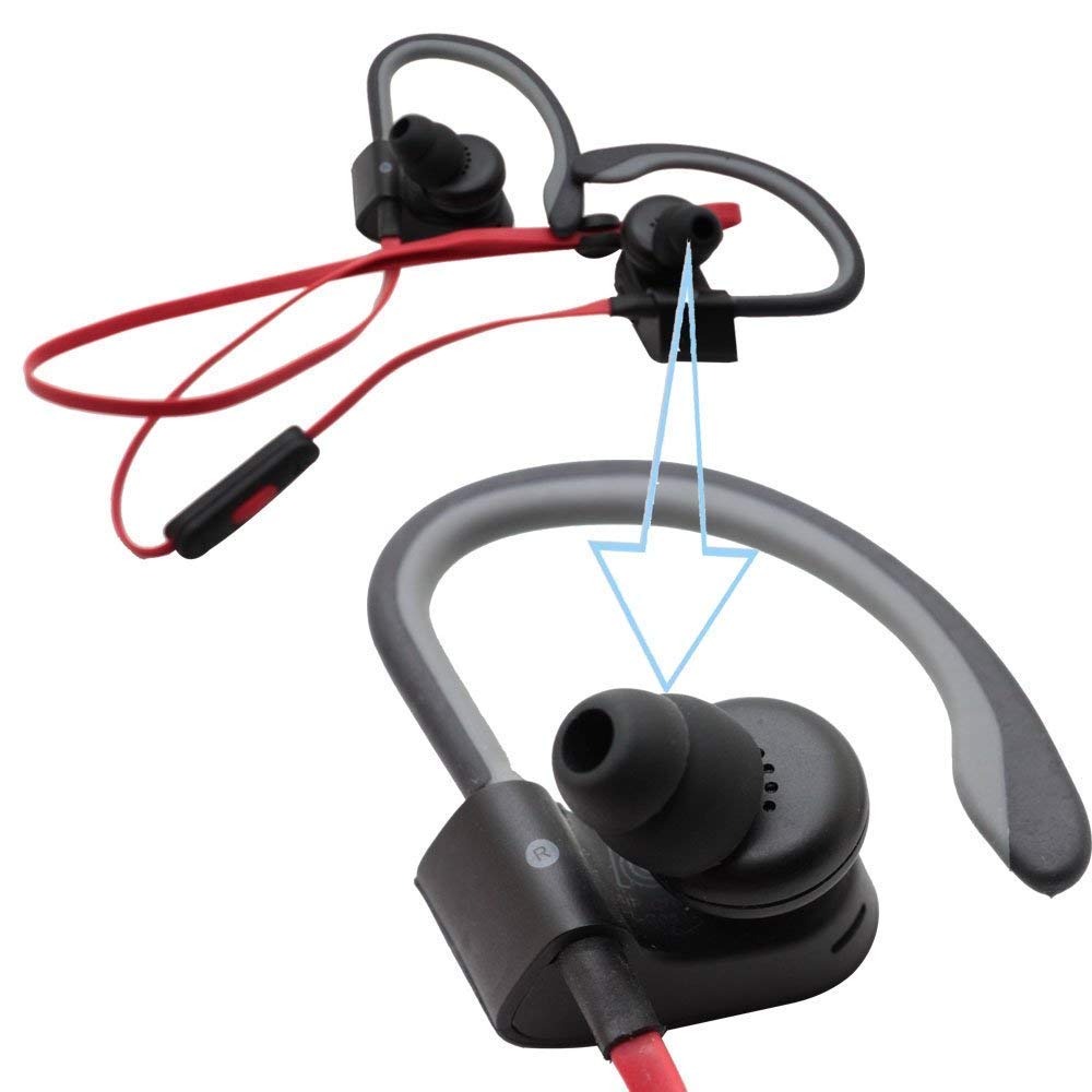 Toeasor Powerbeats 2 Replacement Earbuds Powerbeats3 Ear Buds Double Flange Silicone Ear Tips Compatible with Beat by Dr Dre Powerbeats 2 Powerbeats…
