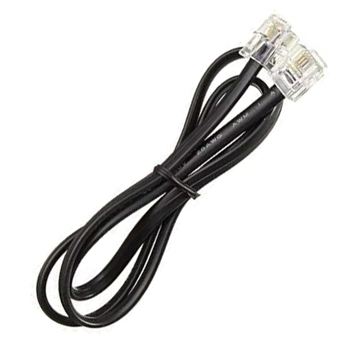 NEORTX RJ11 to RJ11 Cable 5ft, 1.5 Meters Phone Cord Telephone Line Extension Cord Cable Wire Male to Male 6P4C Modular Plug for Landline Telephone