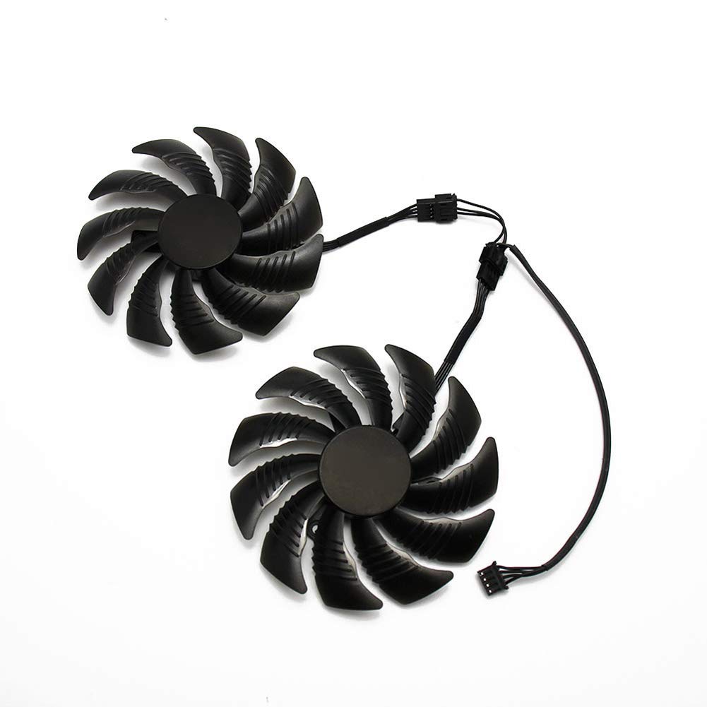 NNL 88MM T129215SU PLD09210S12HH 4Pin Cooling Fan for Gigabyte GTX 1050 1060 1070 960 RX 470 480 570 580 Graphics Card Cooler Fan (2 PCS)