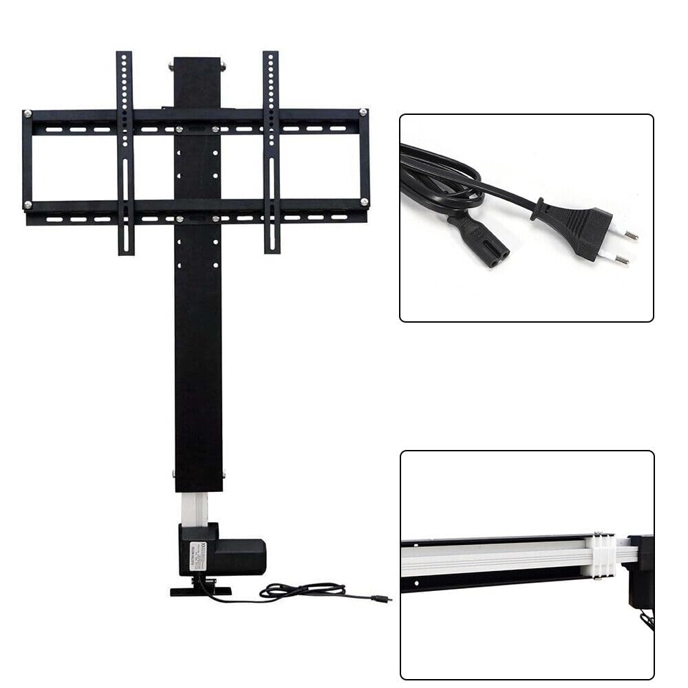 Motorized TV Lift Mount with Remote Control,Lifting Bracket for 26"-57" TVs,80Kg Maximum Load Capacity