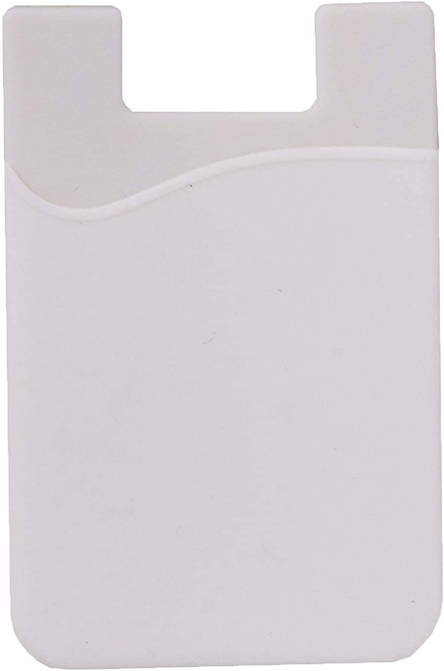 Cell Phone Card Holder for Back of Phone Case. Silicone Stick On Pocket Wallet for iPhone, Android & Other Flat Surfaces, Great for Credit Cards