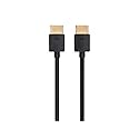 Monoprice 8K Ultra High Speed Slim HDMI Cable - HDMI 2.1, 8K@60Hz, 4K@120Hz, 48Gbps, HDR, VRR, 2ft, Black