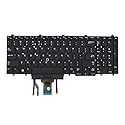 Abakoo New Keyboard Replacement for Latitude E5550 E5570 E5580 E5590 E5591 Precision 3510 M3510 7510 M7510 7710 M7710 US Backlit Keyboard SG-63310-XUA