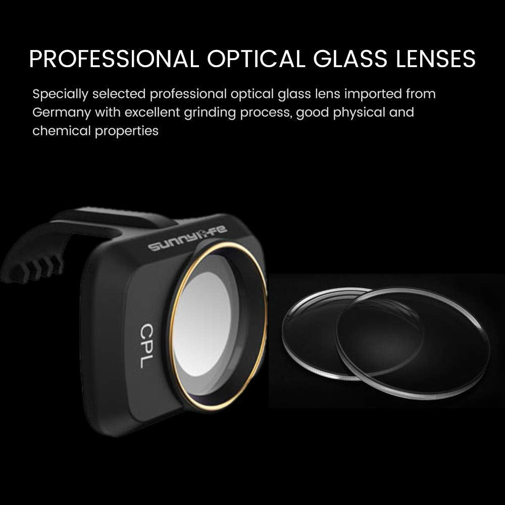 Lens ND Filter Combo - CPL/ND8/ND16 Multi-Coated, 3-Pack Compatible with DJI Mini 4K/Mavic/SE/2/2SE Drone
