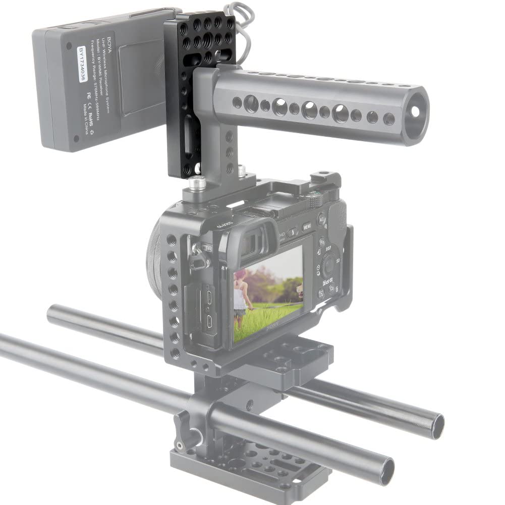 NICEYRIG Multifunctional Cheese Easy Plate Kit with V-Lock Male Adapter for Railblock, Dovetail and Short Rod