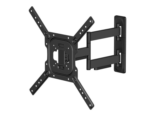 Monoprice Full Motion Single-Stud TV Wall Mount Bracket For 23" To 60" TVs up to 77lbs, Max VESA 400x400, Works with Concrete, Brick, and Wooden Studs