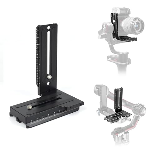 Akeipho L Bracket Vertical Mount Quick Release Plate for DJI Ronin RSC2 / RS2/ RS3 / S, Zhiyun Weebill S Gimbal, DSLR Camera, Tripod, Monopod