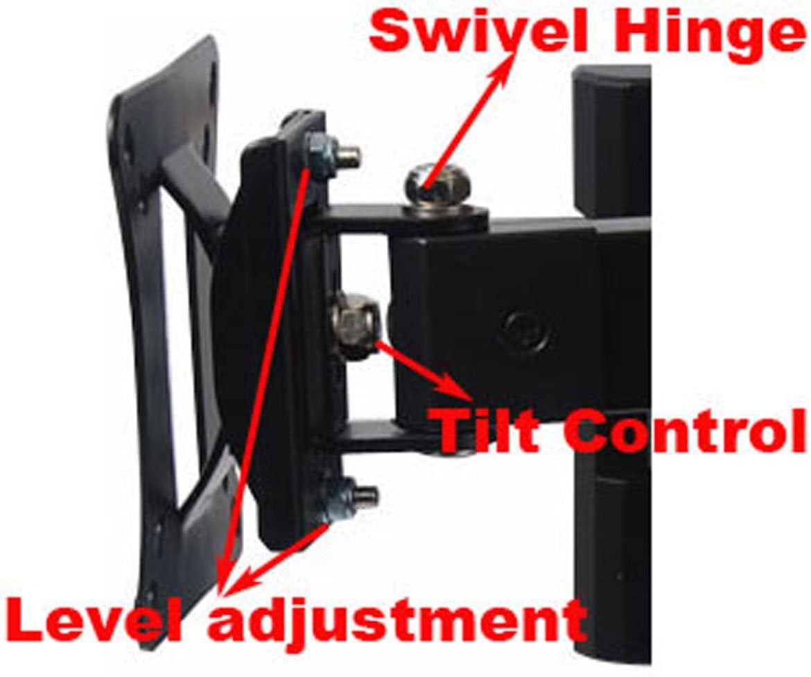 VideoSecu Articulating TV Wall Mount for Toshiba 19" 24" 19SL410U 24SL410U 24SLV411U LED TV Flat Panel Display Extension up to 20 inch b56