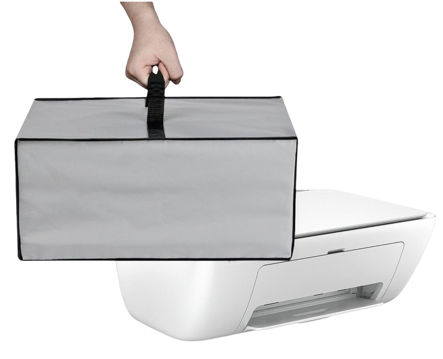 AF-WAN Heavy Duty Waterproof Double Layers Printer Dust Cover for HP DeskJet 2827e Wireless All-in-One Color Inkjet Printer (Silver Gray)