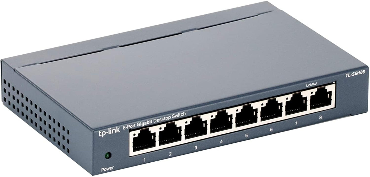 8-Port Gigabit Ethernet Network Switch- Bitcoin Merch
