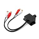 GEZICHTA Universal Car Audio Amplifier with Volume & Sub Volume Control, Bass Gain Level Knob & Cable