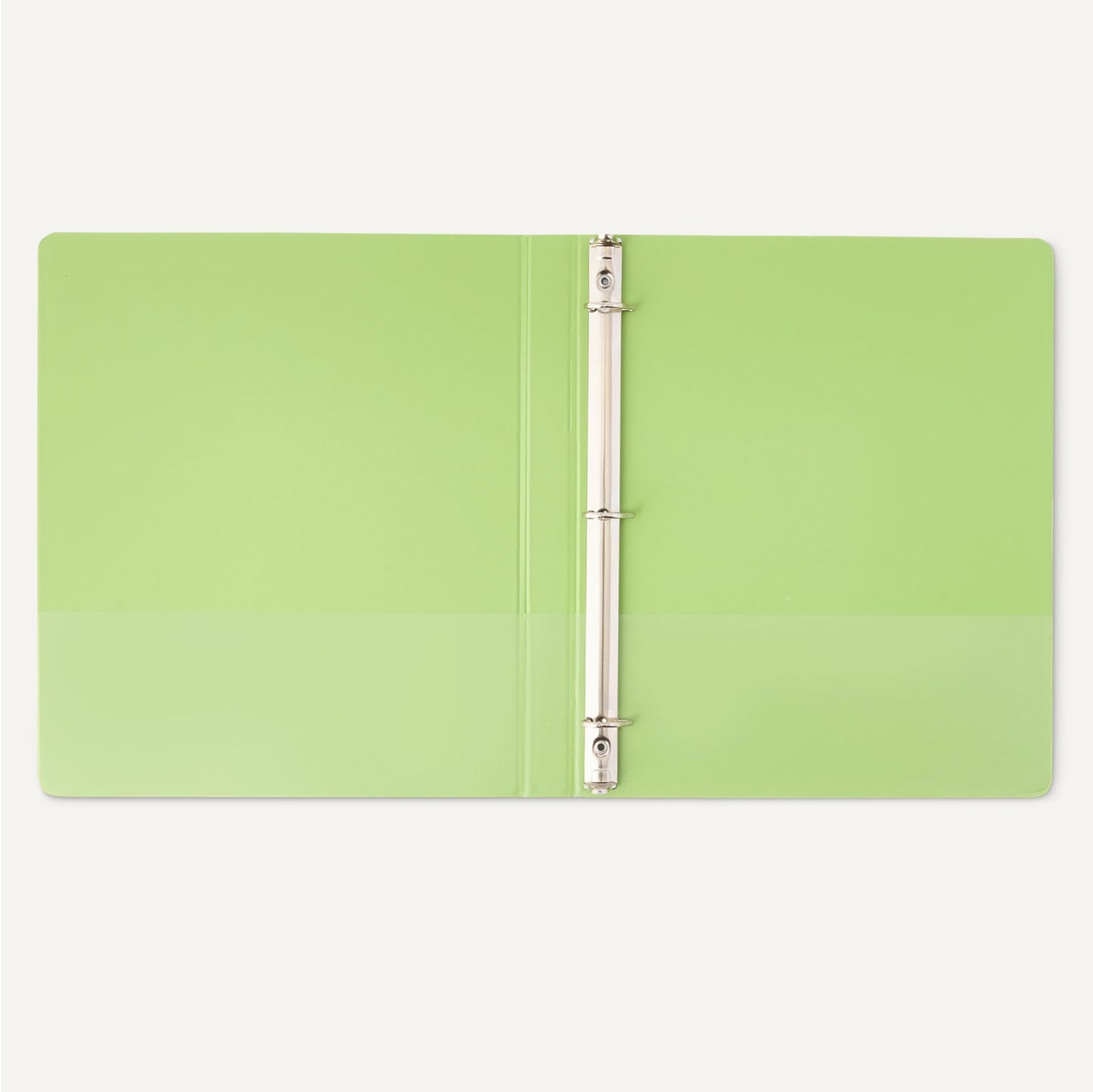 Amazon Basics Economy 3 Ring Binder, 1/2 Inch D-Ring, Easy Lock and Release, Holds up to 120 Sheets, 2 Pockets, Assorted Colors, 4-Pack