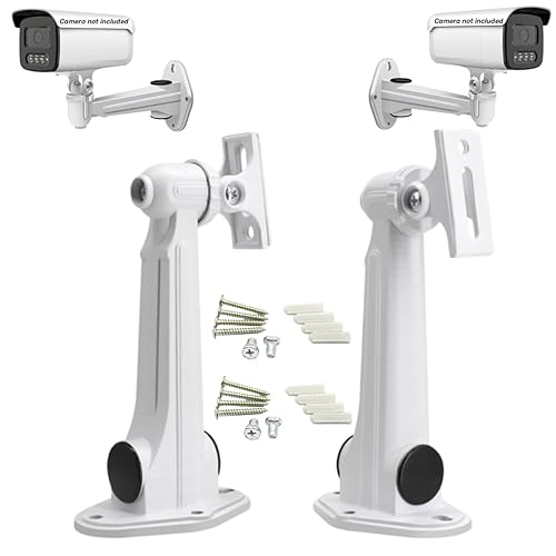 Coolotic Universal Aluminum Alloy CCTV Security Camera Mounting Bracket, Indoor Outdoor Wall Ceiling Mount Holder Stand Monitor Rotary Bracket