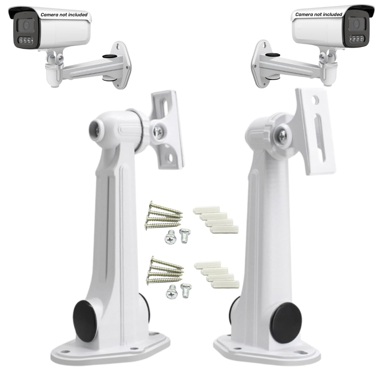 Coolotic Universal Aluminum Alloy CCTV Security Camera Mounting Bracket, Indoor Outdoor Wall Ceiling Mount Holder Stand Monitor Rotary Bracket