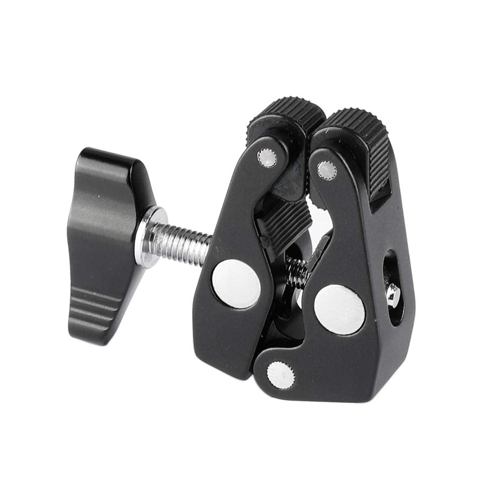 Kayulin Super Crab Clamp with 1/4"-20 Mounting Points for Photo Studio Kit(2 Piece,Black)