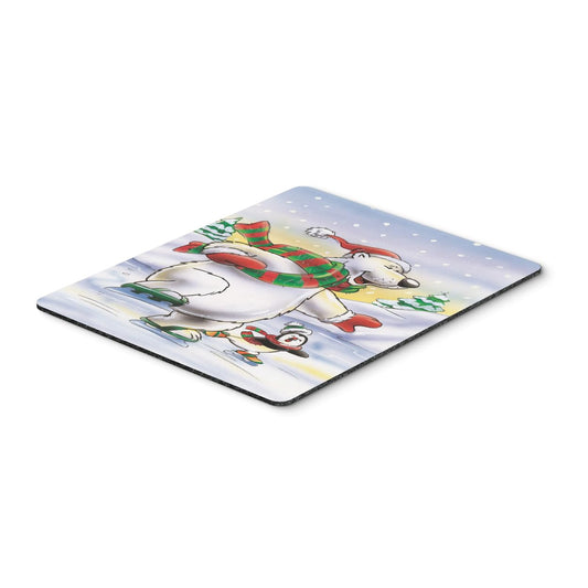 Caroline's Treasures AAH7270MP Holiday Polar Bears Ice Skating Mouse Pad, Hot Pad or Trivet for Home Office Gaming Working Computers Laptop Mouse