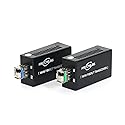Gigabit Fiber to Ethernet Media Converter Kit, LC Single Mode, Up to 20km Fiber Opitc Network, Point-to-Point, Plug & Play, Complete Kit, Compact