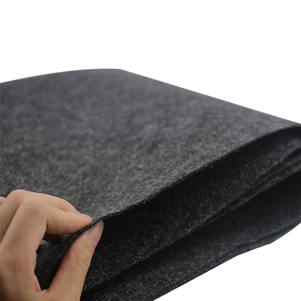 Flushbay Speaker Box Covering Carpet Grey 39.37" × 39.37" Speaker Cabinet Subwoofer Sub Box Liner Carpeting Stain-Resistant Multipurpose Felt Liner