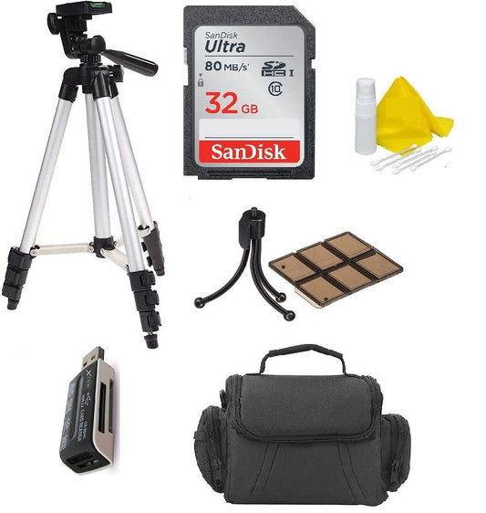Top Knotch Camera Accessory Bundle Kit for Canon, Nikon, Panasonic, Sony, Samsung and Olympus Digital Cameras. Bundle includes 9 Camera Accessories