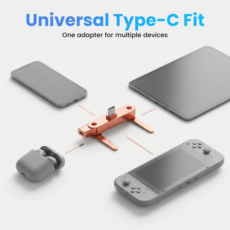Fast Charging Adapter with 360° Foldable Phone Stand, 2026 New Invisible Holder Charger Cable, 240W 180-Degree Elbow USB C Cable, for Gaming Office