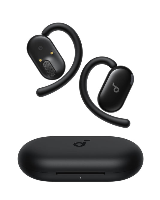 Soundcore V20i by Anker Open-Ear Headphones, Adjustable Ear Hooks, Ultra-Comfort, Snug Fit, Powerful Sound, Clear Calls, IP55, 36H Playtime, Bluetooth