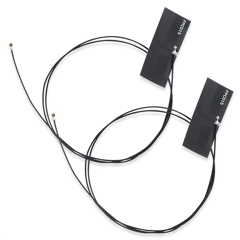 60cm/2ft 2pcs MHF4 IPEX WLAN Network Adapter PC Antenna for NGFF Intel 7260 8260 8265 9265 9260 9560 AX210 AX200NGW AX Killer M.2 IPEX4 Module Card