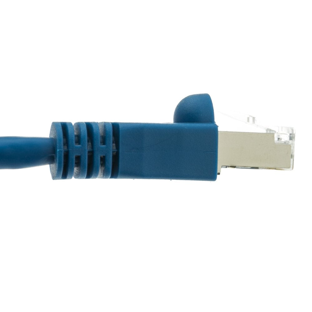 CableWholesale Cat6a Shielded Ethernet Cable, 10 Gigabit, 20 ft, Blue
