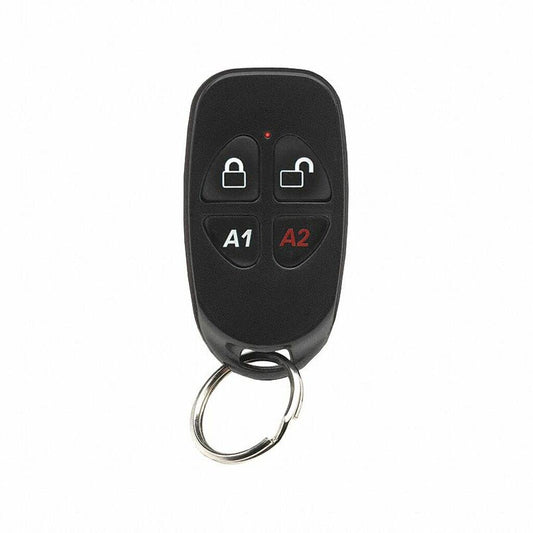 NAPCO GEM-KEYF Compact 4-Button Key-Chain Remote (One Pack) (One Pack)