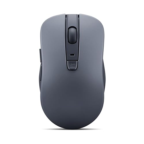 Lenovo Bluetooth Silent Mouse (WL300) - 5 Button Computer Mouse with Silent Left & Right Click - Sculpted Grip, Microsoft Swift Pair, Up to 1600 DPI