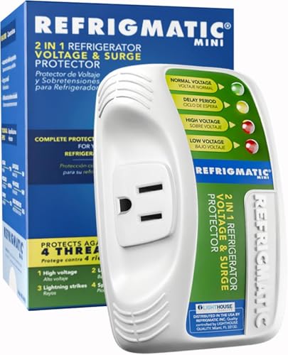 Refrigmatic WS-36300 Electronic Voltage & Surge Protector for Refrigerators Up to 27 cu. ft. Protect Your Refrigerator Against High and Low Voltage