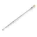 uxcell 5 Sections Telescoping Antenna, 36cm 14" Length Telescopic Universal Aerial Antenna Replacement for Portable FM Radio, TV and Other Electric