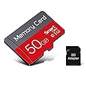 50GB TF Card with SD Adapter, C10 U3 Ultra High Speed Flash SD Card TF Memory Card